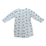 Organic Langarm Sweatshirt Kleid Swans (92)