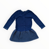 Langarm Kleid Golden Stripes (92)