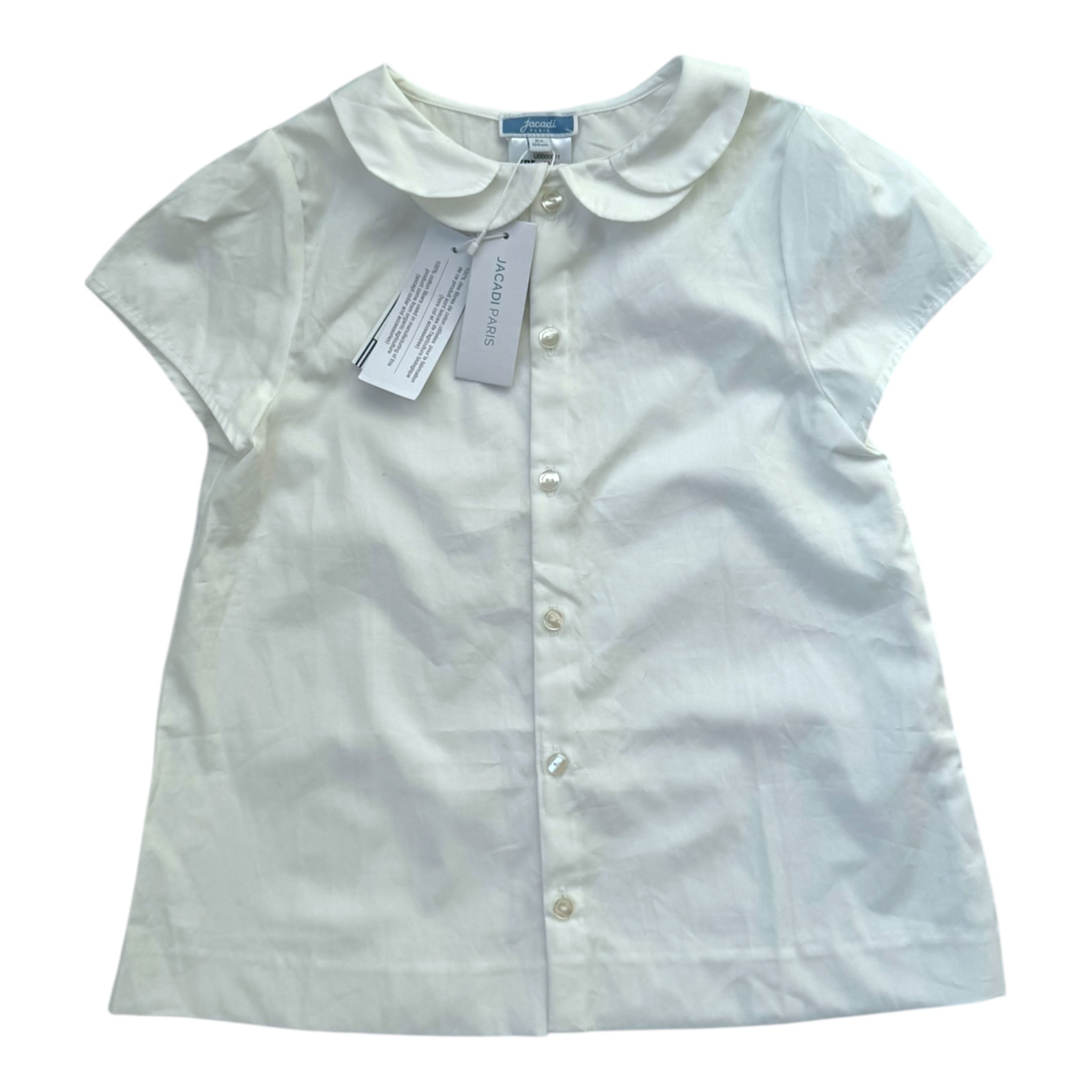 NEU Last Season Organic Cooton Kurzarm Shirt Jacadi Mädchen Gr. 128