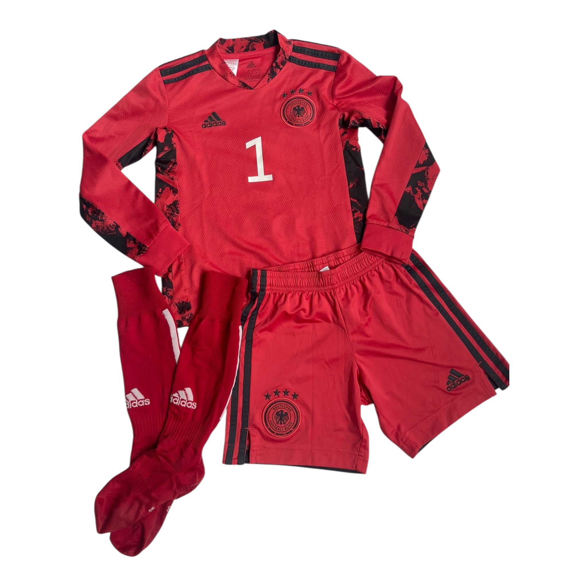 Prelove Secondhand Kinder Fußball Set Manuel Neuer Torwart Adidas 128