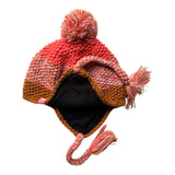 Strickmütze Sand Pompom Rose (6-12y)