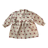 Langarm Kleid Red Flowers (92)