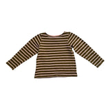 Langarm Shirt Khaki Stripes (110)