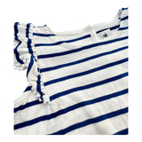 Kurzarm Kleid Volant Classic Stripes (110)