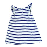 Kurzarm Kleid Volant Classic Stripes (110)