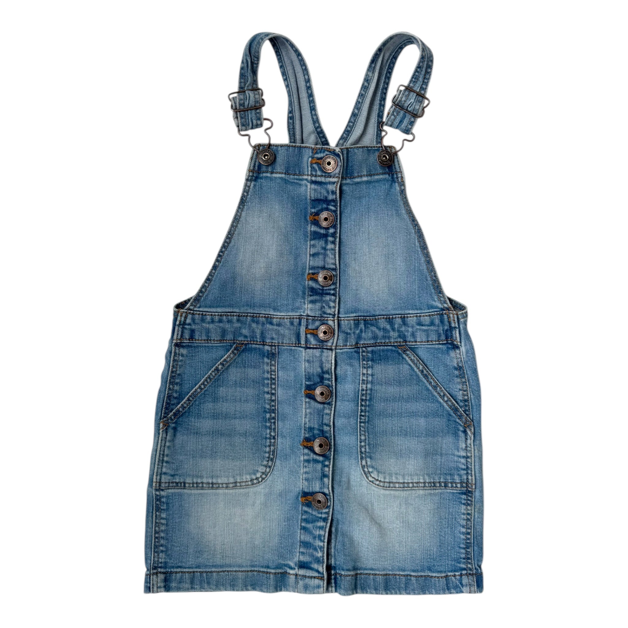 Prelove Secondhand Latzrock Jeans Oshkosh B'Gosh Größe 122