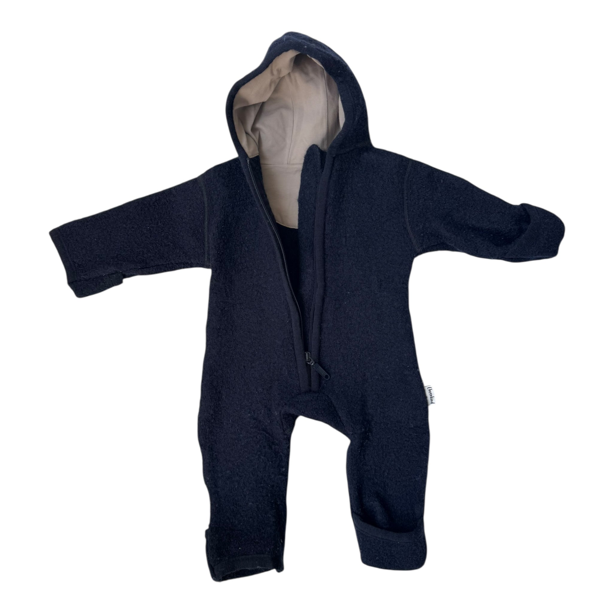 Prelove Secondhand Wollwalkanzug Ehrenkind blau Größe 62/68