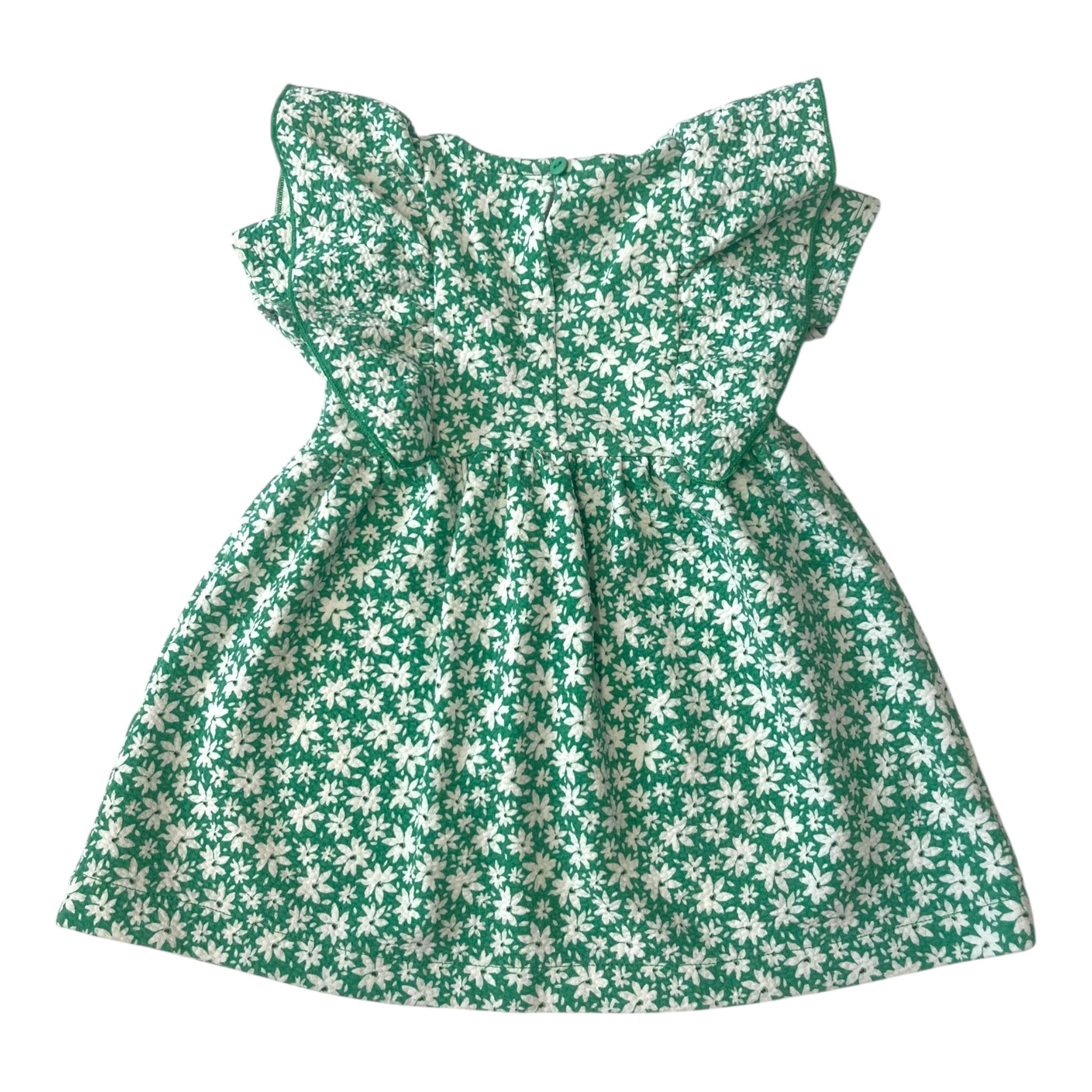 Prelove secondhand baby Mädchen Kleid weiß Grün 86 Zara