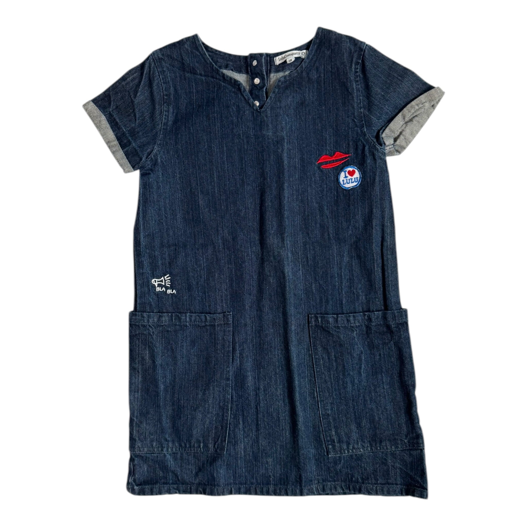 Prelove Denim Kurzarm Kleid Lulu Castagnette Gr. 140