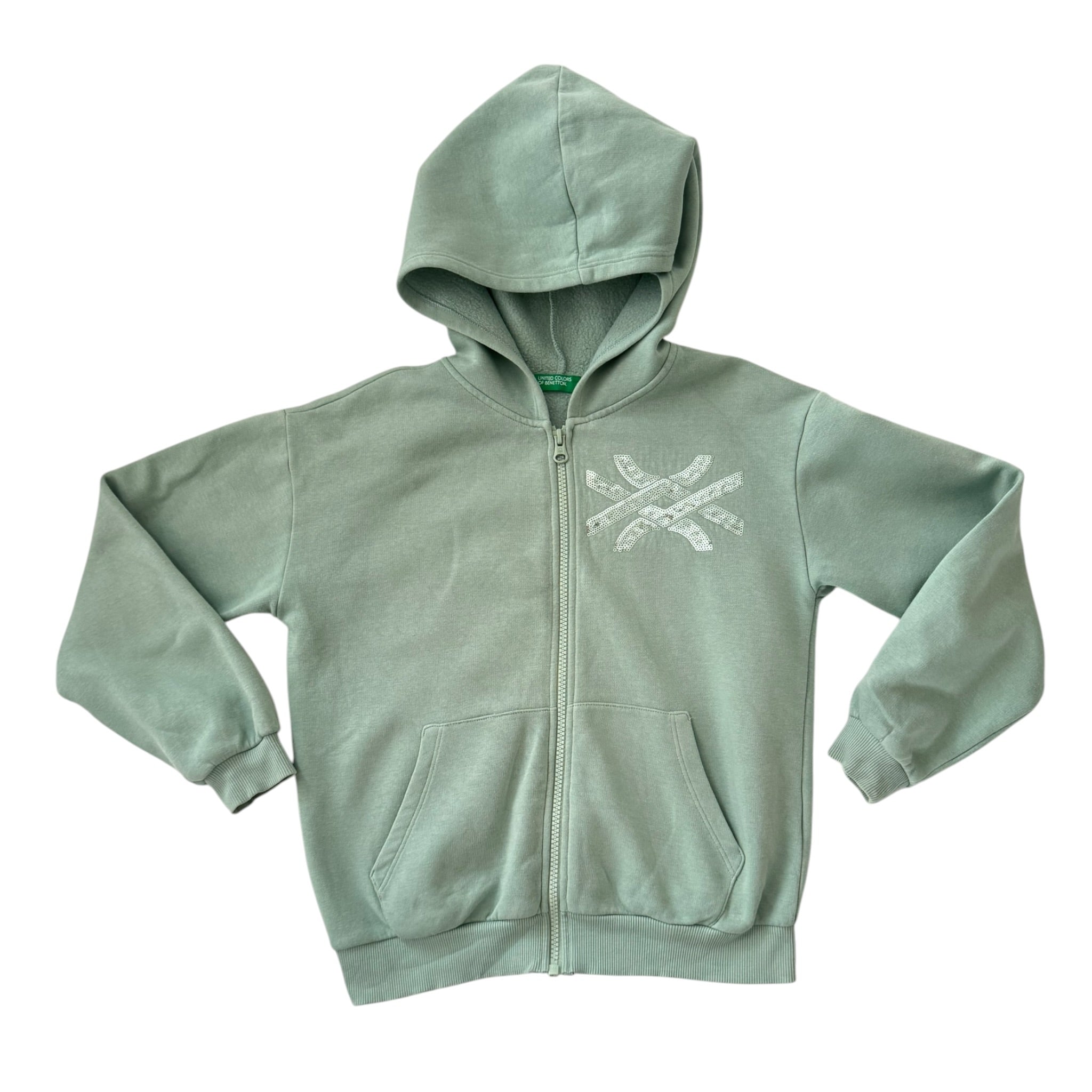 Prelove Kinder Secondhand Zip Hoodie United Colors of Benetton Gr. 134/140