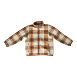 Prelove Kinderjacke Teddy Plaid Thermo Uniqlo Gr. 128/134