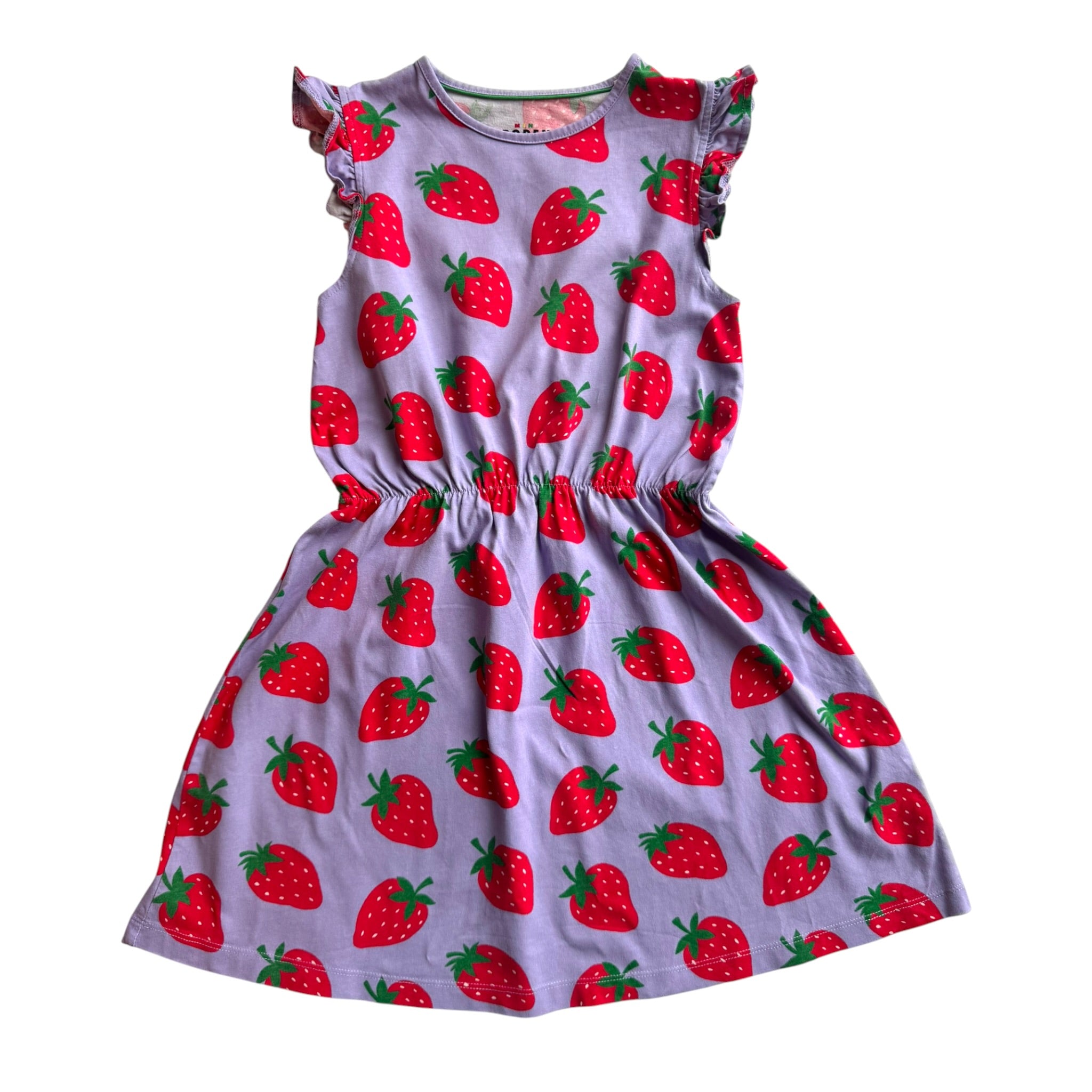 Prelove Kinder Secondhand Kurzarm Kleid Mini Boden Gr. 128/134
