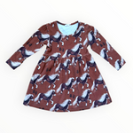 Prelove Organic Langarm Kleid Walkiddy Gr. 104