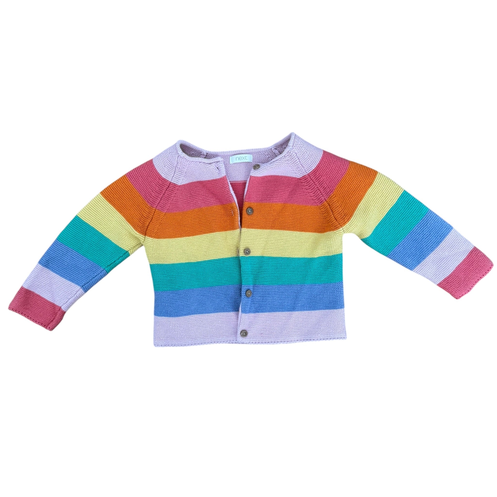 Prelove Kinder Strickjacke Rainbow Next Gr. 98