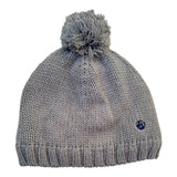 Strickmütze Pompom Grau (55cm)