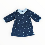 Prelove Thermo Langarm Kleid Dots Petit Bateau Gr. 68